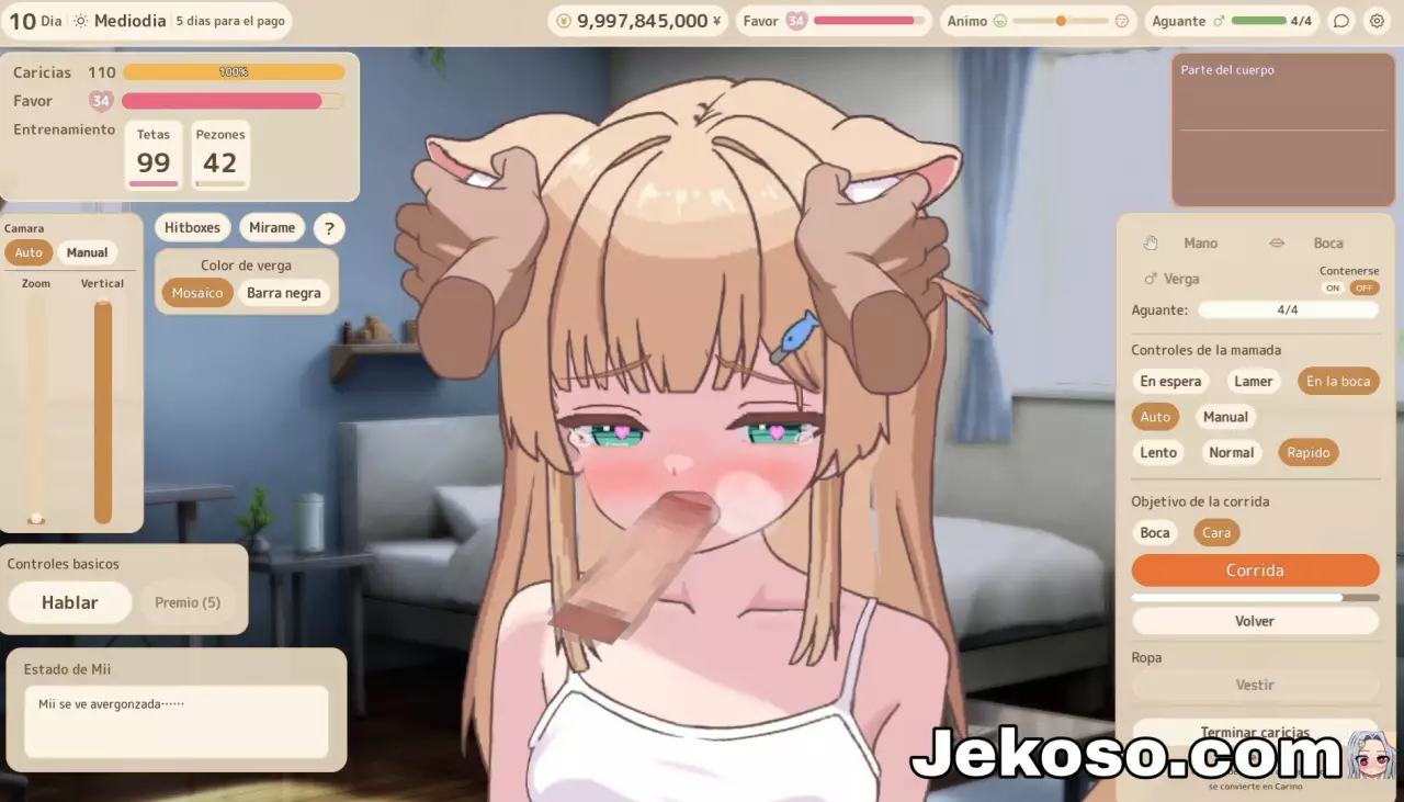 Screenshot 2 de Interacting with Mii-chan [Final] Español Android/Windows