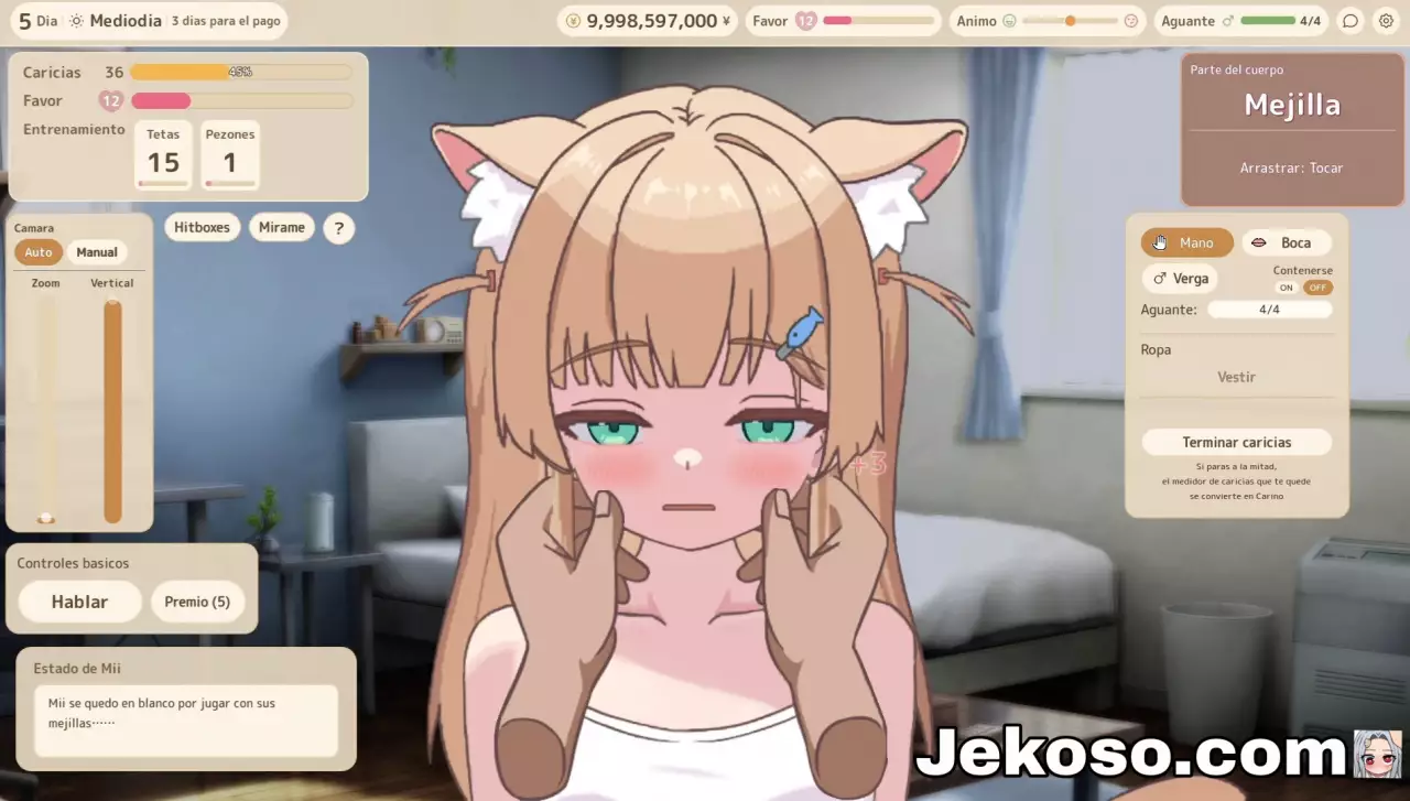 Screenshot 4 de Interacting with Mii-chan [Final] Español Android/Windows