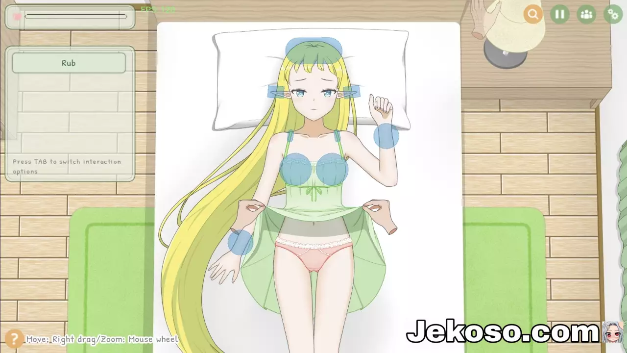 Screenshot 1 de Elf~Wanna Be Touched [v0.1.5] Español Android/Windows