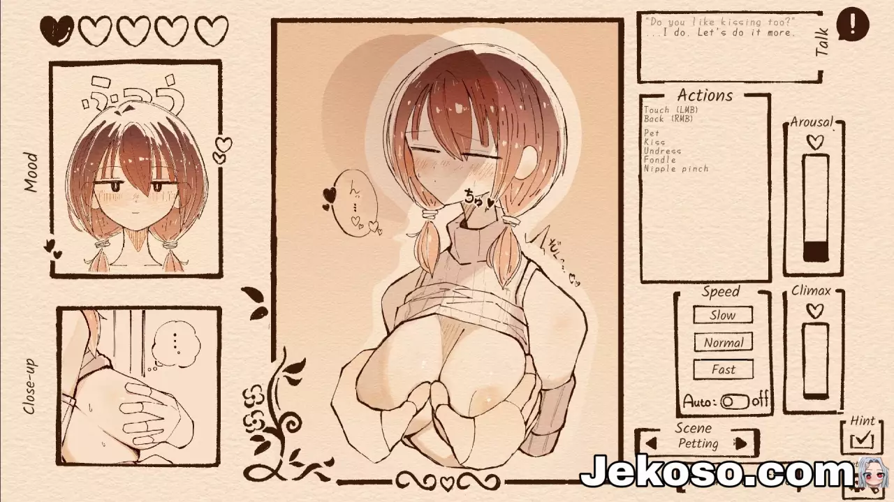 Screenshot 1 de Just Adoring My Pigtail Girlfriend [Final] Android/Windows